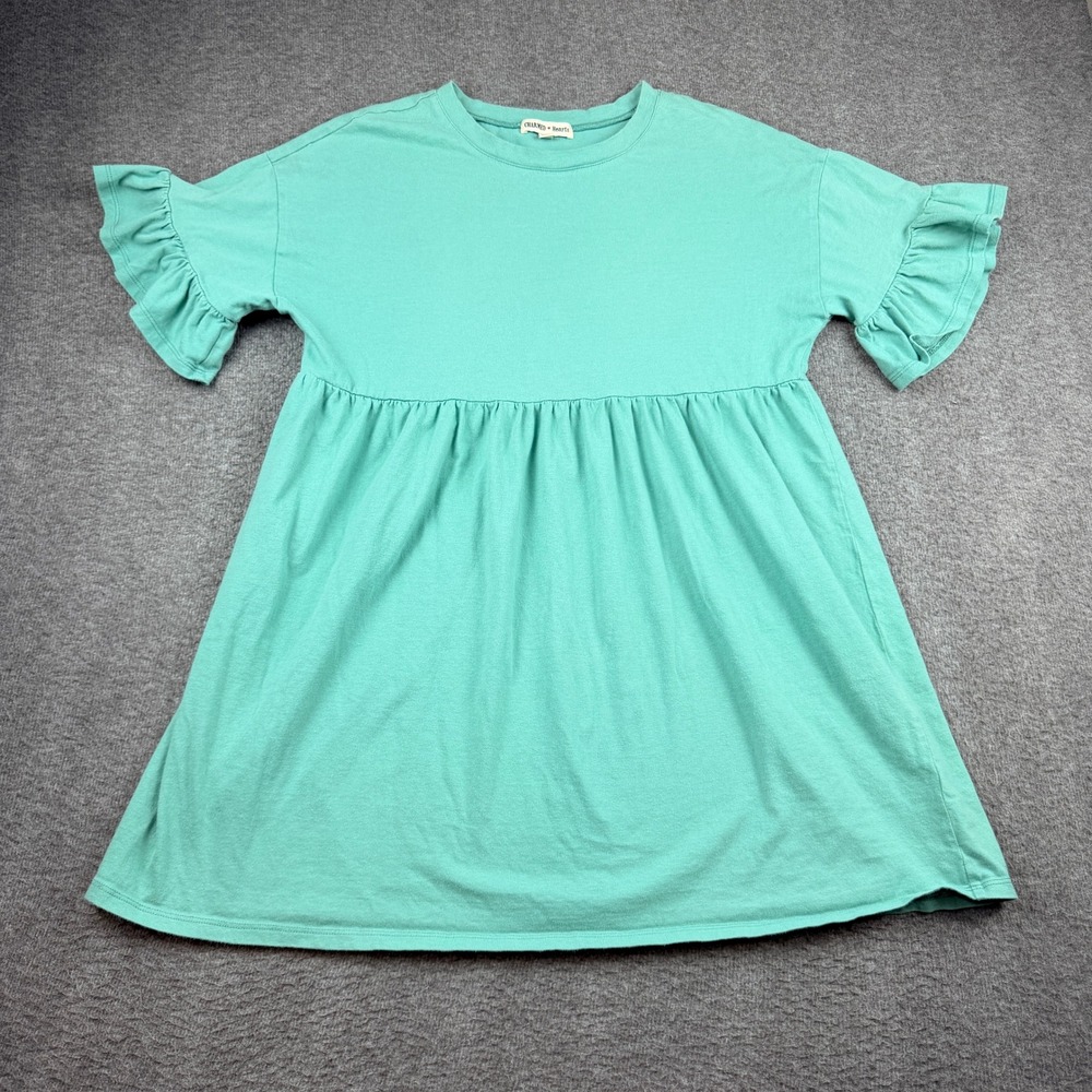 Charmed Hearts Mint Green Women's S Small Ruffle Sleeve Babydoll Mini Dress‎